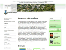 Tablet Screenshot of comune.pievepelago.mo.it